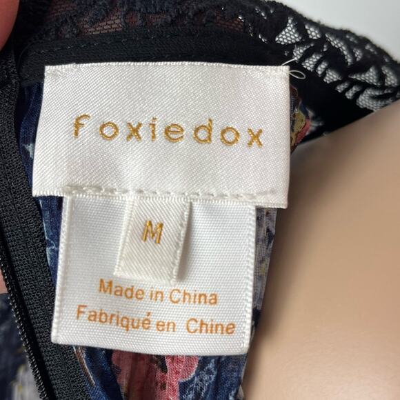 Anthropologie x Foxiedox Andora Floral Print Sheer Smocked Short Dress - Picture 11 of 13